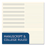 Roaring Spring Paper Music Notebook, Medium/College Rule, Transcription Format, Blue Cover, (32) 8.5 x 11 Sheets, 24/CT view 2