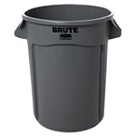Rubbermaid Round Brute Container, Plastic, 32 gal, Gray view 2