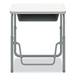 Safco AlphaBetter 2.0 Height-Adjust Student Desk with Pendulum Bar, 27.75 x 19.75 x 22 to 30, Dry Erase view 4
