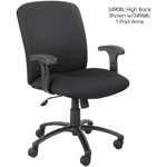 Safco Height Adjustable T-Pad Arms for Safco Uber Big and Tall Chairs, Black view 5
