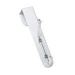 Safco Over-The-Door Double Coat Hook, Chrome-Plated Steel, Satin Aluminum Base view 1