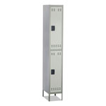 Safco Double-Tier Locker, 12w x 18d x 78h, Two-Tone Gray orginal image