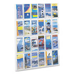 Safco Reveal Clear Literature Displays, 24 Compartments, 30w x 2d x 41h, Clear view 2