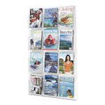 Safco Reveal Clear Literature Displays, 12 Compartments, 30w x 2d x 49h, Clear view 2