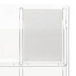 Safco Reveal Clear Literature Displays, 9 Compartments, 30w x 2d x 36.75h, Clear view 1