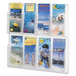 Safco Reveal Clear Literature Displays, 8 Compartments, 20.5w x 2d x 20.5h, Clear view 2