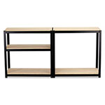 Safco Boltless Steel/Particleboard Shelving, Five-Shelf, 36w x 18d x 72h, Black view 2