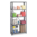 Safco Commercial Steel Shelving Unit, Five-Shelf, 36w x 12d x 75h, Dark Gray view 5