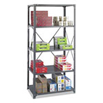Safco Commercial Steel Shelving Unit, Five-Shelf, 36w x 24d x 75h, Dark Gray view 1
