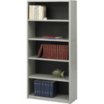 Safco Value Mate Series Steel Five Shelf Bookcase, 31 3/4w x 13 1/2d x 67h, Gray orginal image