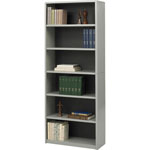 Safco Value Mate Series Steel Six Shelf Bookcase, 31 3/4w x 13 1/2d x 80h, Gray orginal image