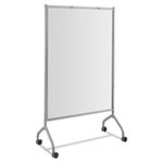 Safco Impromptu Magnetic Whiteboard Collaboration Screen, 42w x 21.5d x 72h, Gray/White view 1