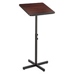 Safco Adjustable Speaker Stand, 21w x 21d x 29.5h to 46h, Mahogany/Black view 2