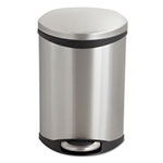 Safco Step-On Medical Receptacle, 3 gal, Stainless Steel view 1