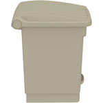 Safco Plastic Step-On Receptacle, 20 gal, Metal, Tan, Ships in 1-3 Business Days view 2