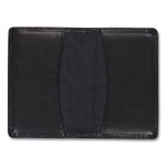 Samsill Regal Leather Business Card Wallet, 25 Card Capacity, 2 x 3 1/2 Cards, Black view 2