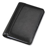 Samsill Regal Leather Business Card Binder, 120 Card Capacity, 2 x 3 1/2 Cards, Black view 1