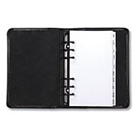 Samsill Regal Leather Business Card Binder, 120 Card Capacity, 2 x 3 1/2 Cards, Black view 4