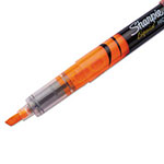 Sharpie® Liquid Pen Style Highlighters, Chisel Tip, Fluorescent Orange, Dozen view 2