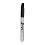 Sharpie® Fine Bullet Tip Permanent Marker, Black, Dozen view 1