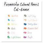 Prismacolor Col-Erase Pencil with Eraser, 0.7 mm, 2B (#1), Blue Lead, Blue Barrel, Dozen view 2