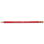 Prismacolor Col-Erase Pencil with Eraser, 0.7 mm, 2B (#1), Carmine Red Lead, Carmine Red Barrel, Dozen view 3