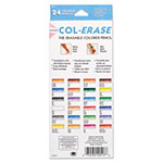 Prismacolor Col-Erase Pencil with Eraser, 0.7 mm, 2B (#1), Assorted Lead/Barrel Colors, 24/Pack view 4