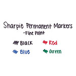 Sharpie® Fine Tip Permanent Marker, Red, Dozen view 2