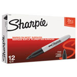 Sharpie® Super Permanent Marker, Fine Bullet Tip, Black, Dozen orginal image