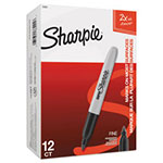 Sharpie® Super Permanent Marker, Fine Bullet Tip, Black, Dozen view 3
