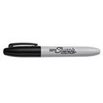 Sharpie® Super Permanent Markers, Fine Point, Black, 6/Pack view 1