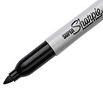 Sharpie® Super Permanent Markers, Fine Point, Black, 6/Pack view 4