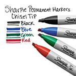 Sharpie® Chisel Tip Permanent Marker, Medium, Red, Dozen view 4