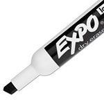 Expo® Low-Odor Dry-Erase Marker, Broad Chisel Tip, Black, Dozen view 5