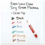 Expo® Low-Odor Dry Erase Marker & Organizer Kit, Broad Chisel Tip, Assorted Colors, 6/Set view 2