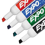 Expo® Low-Odor Dry Erase Marker Starter Set, Broad Chisel Tip, Assorted Colors, 4/Set view 1