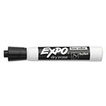Expo® Low-Odor Dry-Erase Marker, Medium Bullet Tip, Black, Dozen view 3