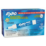 Expo® Low-Odor Dry-Erase Marker, Medium Bullet Tip, Blue, Dozen view 2
