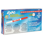 Expo® Low-Odor Dry-Erase Marker, Fine Bullet Tip, Red, Dozen view 5