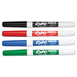 Expo® Low-Odor Dry-Erase Marker, Fine Bullet Tip, Assorted Colors, 4/Set view 2
