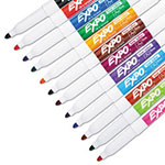 Expo® Low-Odor Dry-Erase Marker, Fine Bullet Tip, Assorted Colors, 12/Set view 4