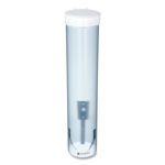 San Jamar Adjustable Frosted Water Cup Dispenser, Wall Mounted, Blue view 1