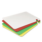 San Jamar Cut-N-Carry Color Cutting Boards, Plastic, 20w x 15d x 1/2h, White view 1