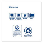 Tork Universal Bath Tissue, Septic Safe, 2-Ply, White, 500 Sheets/Roll, 48 Rolls/Carton view 4
