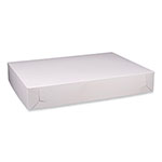 SCT Bakery Boxes, Standard, 26 x 18.5 x 4, White, Paper, 50/Carton view 1
