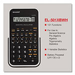 Sharp EL-501XBWH Scientific Calculator, 10-Digit LCD view 3