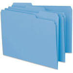 Smead Interior File Folders, 1/3-Cut Tabs, Letter Size, Blue, 100/Box view 4