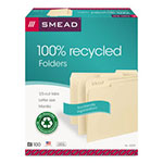 Smead 100% Recycled Manila Top Tab File Folders, 1/3-Cut Tabs, Letter Size, 100/Box view 5