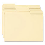 Smead 100% Recycled Reinforced Top Tab File Folders, 1/3-Cut Tabs, Letter Size, Manila, 100/Box view 1