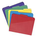 Smead Poly Colored File Folders with Slash Pocket, 1/3-Cut Tabs, Letter Size, Assorted, 30/Box view 2
